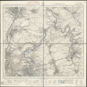 Meßtischblatt 57 = [7121] : Cannstatt (Stuttgart-Nordost), 1936 : Cannstatt (Stuttgart-Nordost). - Hrsg. (2. Ausg.) 1930, berichtigt 1933, einzelne Nachtr. bis 1936. - 1:25000. - Stuttgart, 1936. - 1 Kt.