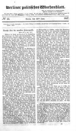 No 25, 24. Juni 1837