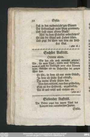 Siebender Auftritt.