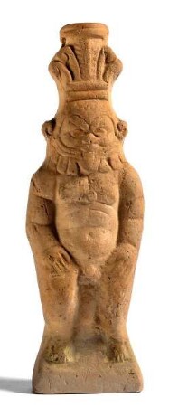 Statuettenvase in Form des Gottes Bes