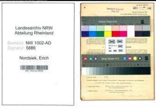 Entnazifizierung Erich Nordsiek, geb. 02.09.1896 (Verw.Obersekretaer)