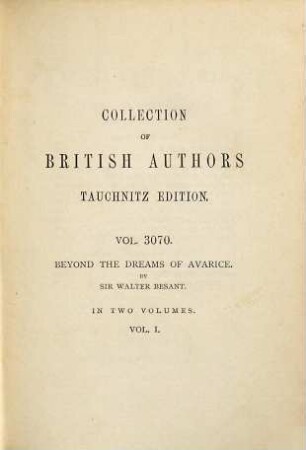 Beyond the dreams of avarice, 1
