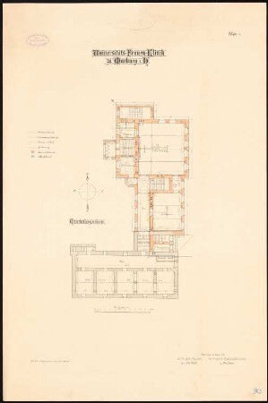 Frauenklinik der Philipps-Universität Marburg: Grundriss Unterkeller 1:100