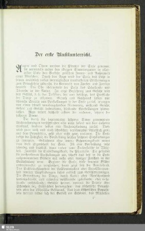 Der erste Musikunterricht