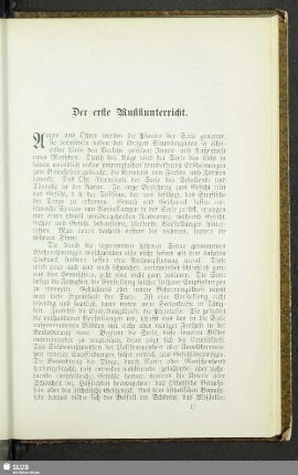 Der erste Musikunterricht