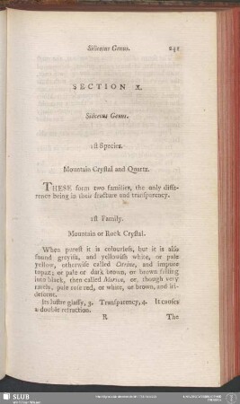 Section X. Siliceous Genus
