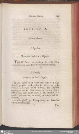 Section X. Siliceous Genus