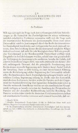 § 9: Internationale Reichweite des Justizanspruchs