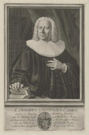 Bildnis des Johann Gottfried Essich