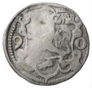 Fundmünze, 4 Heller, 1590