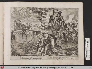 Der Heilige Philippus tauft den Eunuch.