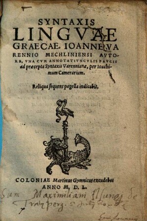 Syntaxis Lingvae Graecae
