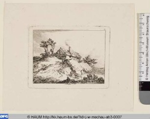 Landschaft mit Schafherde