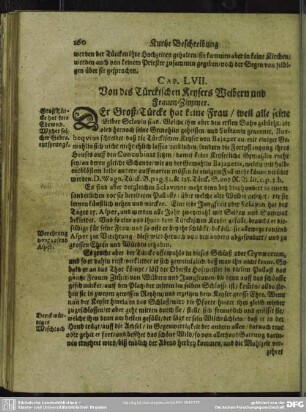 Cap. LVII. Von des Türckischen Keysers Weibern und Frauen-Zimmer
