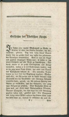 Geschichte des Türkischen Reichs