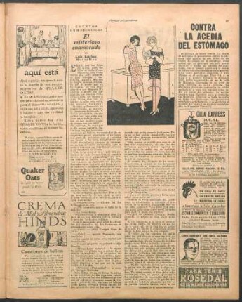 El misterioso enamorado : Cuentos humorísticos