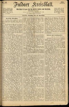 Ausgabe vom Dienstag, den 19. Dezember 1882.