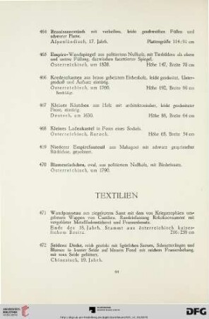 Textilien (Nr. 471-487)