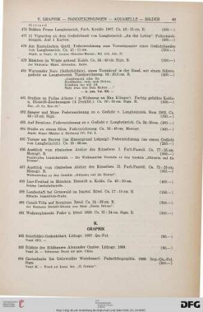 II. Graphik (Nr. 492-555)