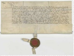 Markgraf Joachim quittiert über 3000 Gulden.