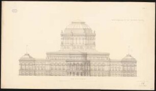 Reichstag, Berlin Erster Wettbewerb: Rückansicht