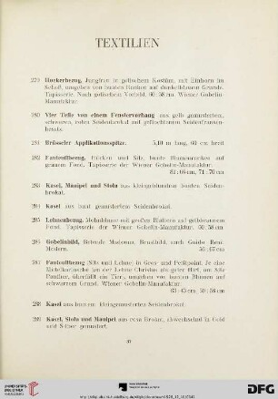 Textilien (Nr.279300)