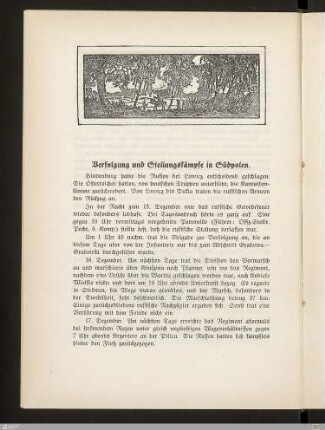 Verfolgung und Stellungskämpfe in Südpolen