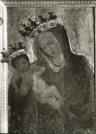 Kopie der sogenannten Madonna von Goldenkron. 115 x 90 cm. 17. Jh. Prag (Praha): Kirche St. Maria vor dem Teyn, Seitenaltar