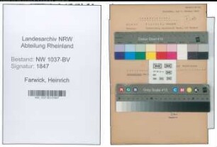 Entnazifizierung Heinrich Farwick , geb. 18.07.1898 (Ingenieur)