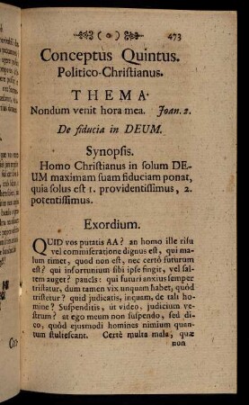473-479, Conceptus Quintus Politico-Christianus.