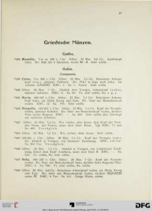 Griechische Münzen (Nr. 398-715)