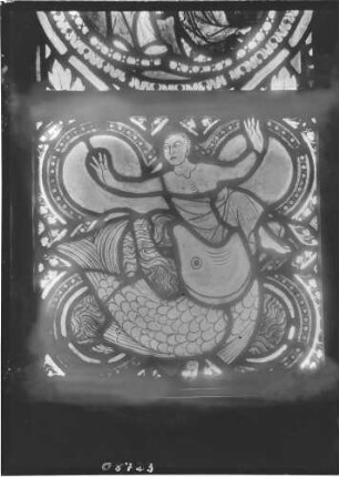 Burg Hohenzollern Michaelskapelle Fenster Glasmalerei (13. Jahrhundert)