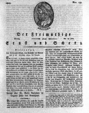 Nro. 150, Montag den 29. July