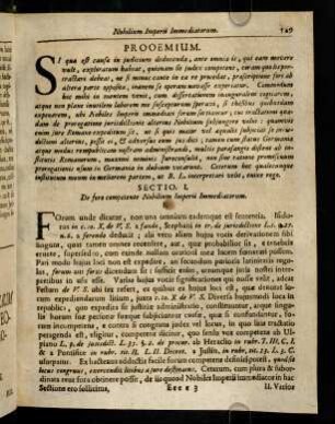 589-597, Proemium. Sectio. I. De fore competente Nobilium Imperii Immediatorum.