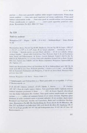 Aa 120. Amicus animae