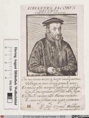 Bildnis Johann Jacob Grynaeus