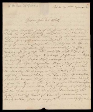 Brief von Eduard Heinrich Gehe an Louis Spohr