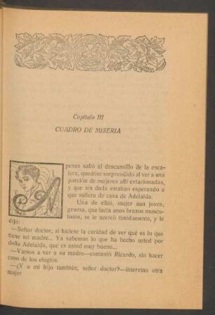 Capítulo III - Cuadro de miseria