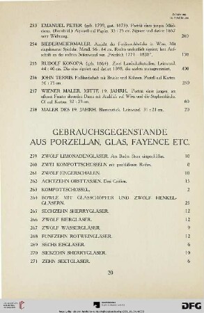 Gebrauchsgegenstände (Nr. 259-280)
