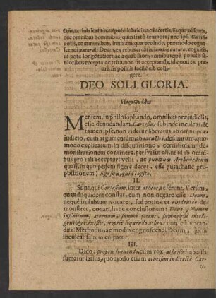 Deo Soli Gloria.