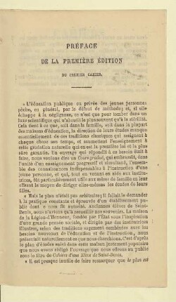 Préface de la première édition