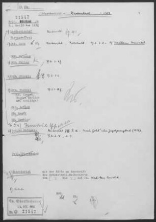 Bartenbach: Visitationsbericht mit Pfarrbericht 1954