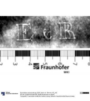 Buchstaben (zweikonturig): E&R
