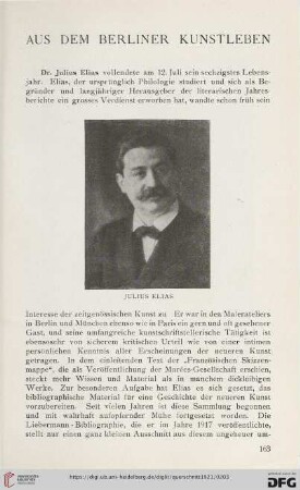 Aus dem Berliner Kunstleben