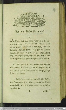 Von dem Fieber überhaupt