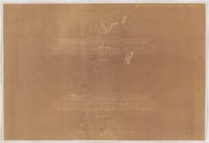 I.G.-Farben, Frankfurt/Main Verwaltungsgebäude: Aufriss Vorderansicht, Rückansicht 1:200