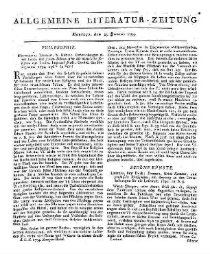 [Meyer, F. A. A.]: Dramen, kleine Romane und prosaische Rhapsodien. Ein Beytrag zu den Unterhaltungen für die Lesewelt. Leipzig: Dyck 1790