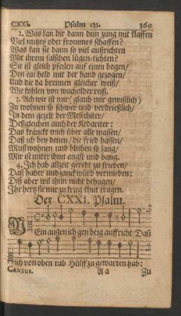 Der CXXI. - CXXX. Psalm.