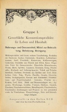 Bayrische Landes-Industrie-Gewerbe- und Kunst-Ausstellung in Nürnberg 1882 : Offizieller Catalog. Herausgegeben vom Bayrischen Gewerbemuseum in Nürnberg, I-XI