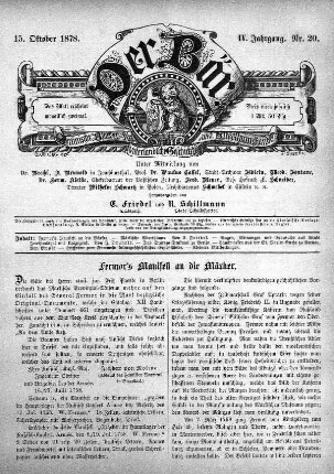 15. Oktober 1878, Nr. 20